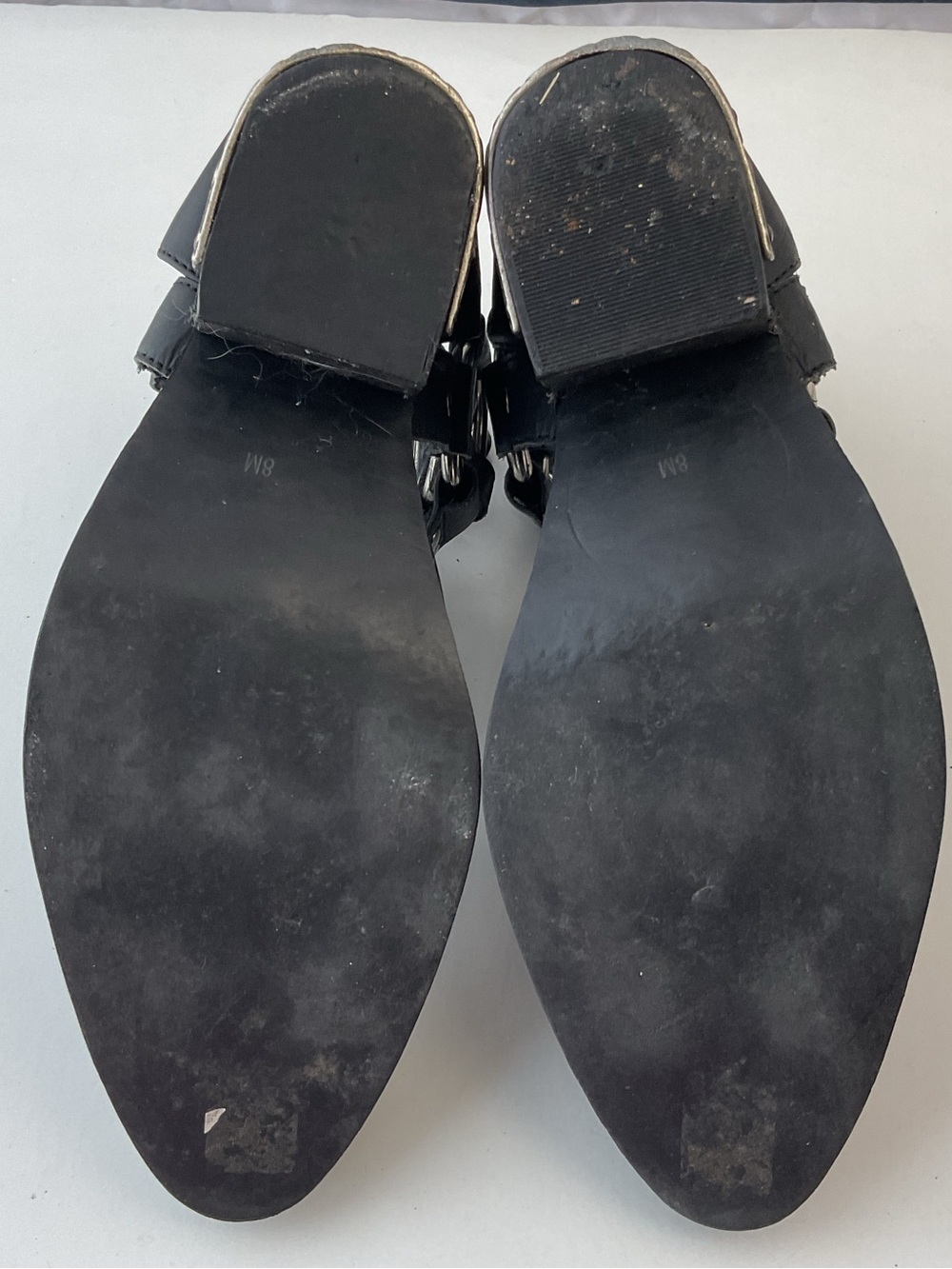 Extremely Rare Jeffrey Campbell Temeku Black/Silver Leather Boots Women’s Size 8 - Picture 12 of 16